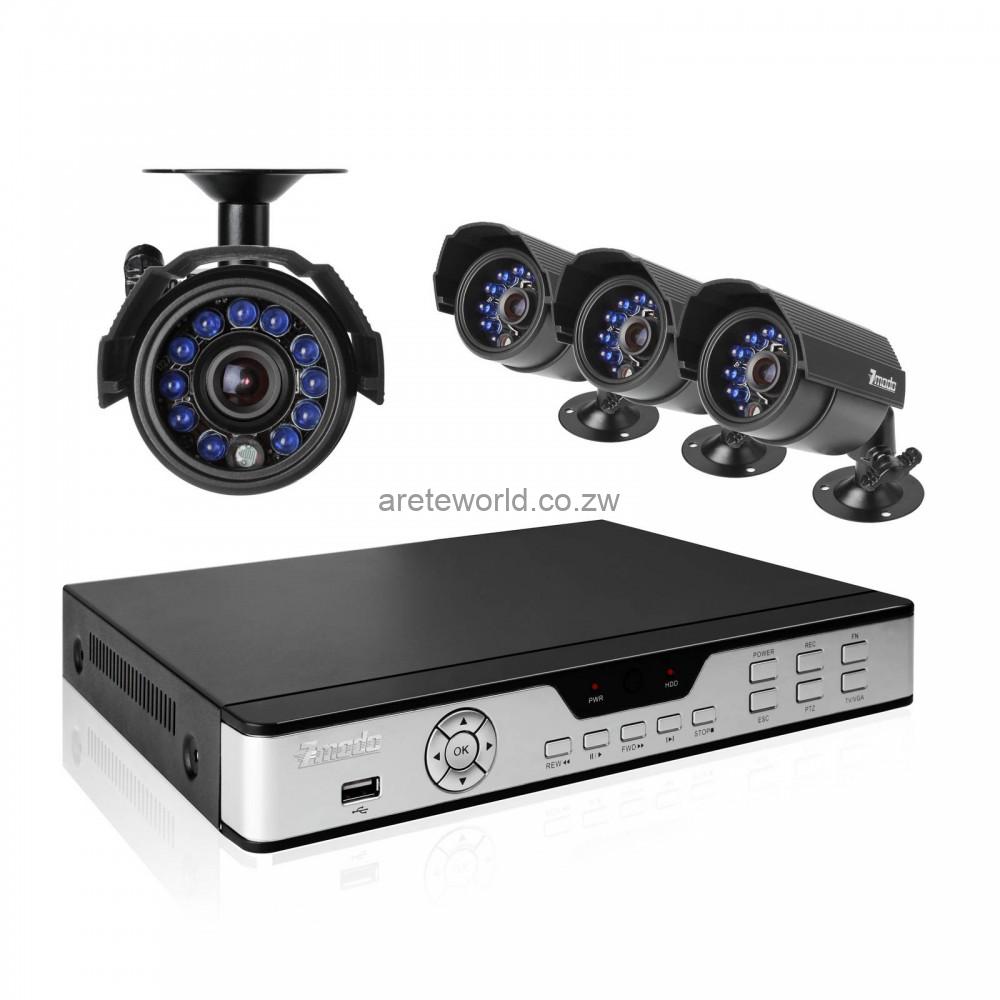 4 Channel 4 Camera CCTV System | Arete World Security Solutions